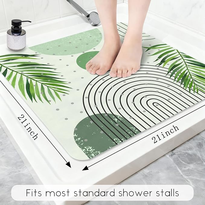 Bathtub Mat Non Slip, Bohemia Square Bath tub Mat Shower Floor Mat - Image 2