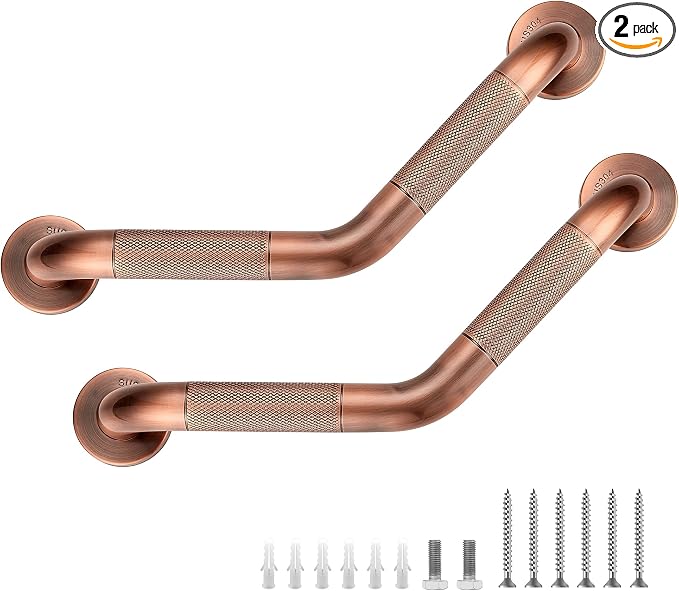 Grab Bars for Bathtubs and Showers- 1-1/4 x 16 Angled Shower Grab Bar for by JOY+DECOR