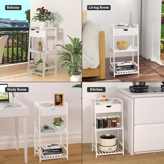 3 Tier Bamboo Bathroom Shelves - Image 7