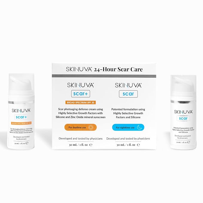 Skinuva® 24 Hour Care Kit: Next Generation Scar & Next Generation Scar+ SPF 30 by Skinuva