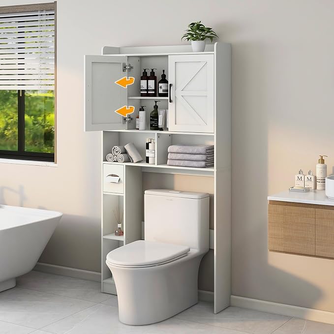Over The Toilet Storage Cabinet, Farmhouse Storage Cabinet Over Toilet - Image 5