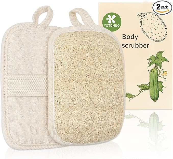 Natural Loofah Body Scrubber Exfoliator by YOTDHUO
