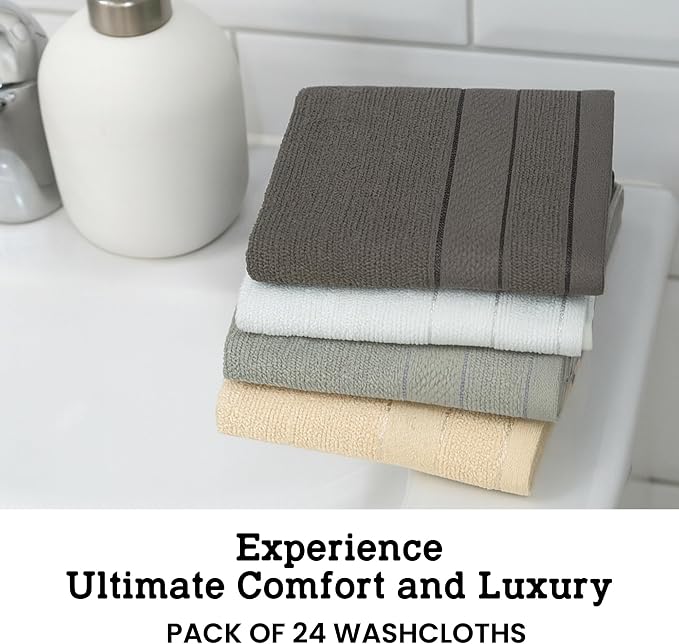 Casa Lino Face Towels & Body Wash Cloths - Image 2