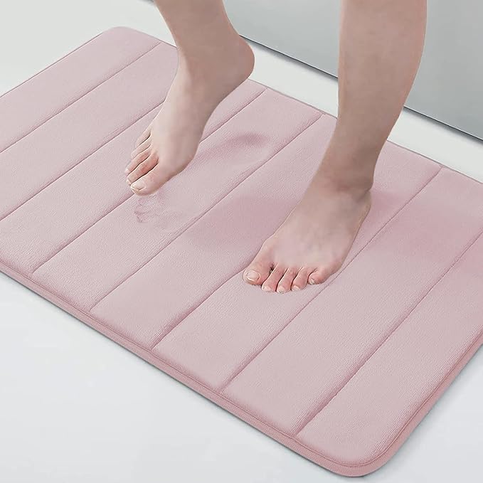 Buganda Memory Foam Bath Mat, Ultra Soft and Non-Slip Bathroom Rugs, Water by Buganda