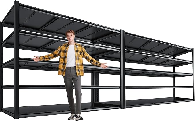 72.2" H Garage Shelving 3000LBS Metal Shelving Unit Adjustable Garage Storage by Durayloly