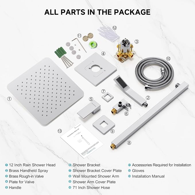 SR SUN RISE Shower Faucet Set & System - Image 9