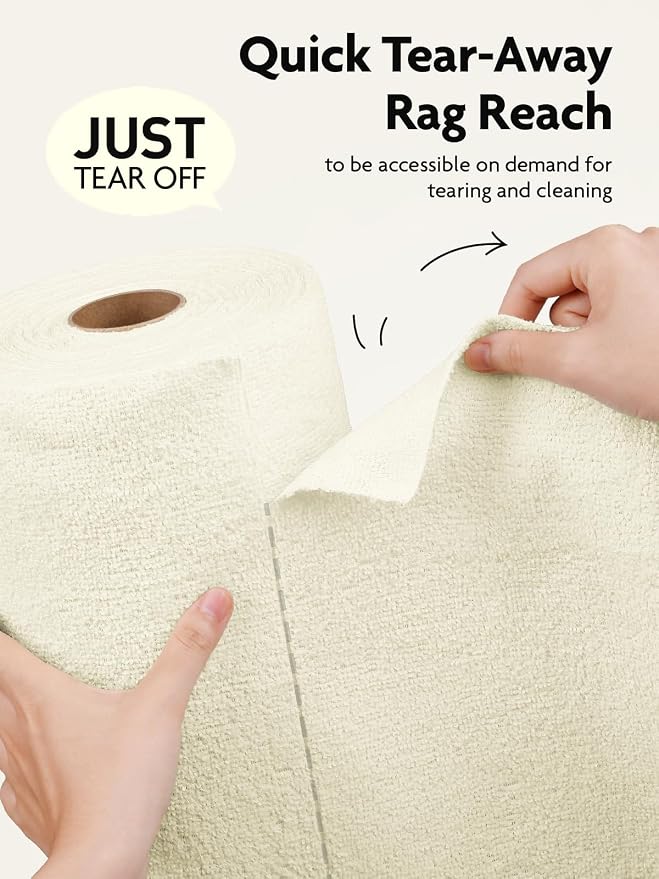 Fantasticlean Microfiber Cleaning Cloth Roll -30 Pack, Tear Away Microfiber - Image 2