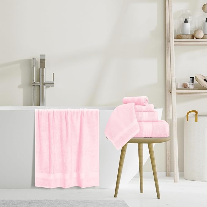 GLAMBURG Ultra Soft 8-Piece Towel Set - Image 5