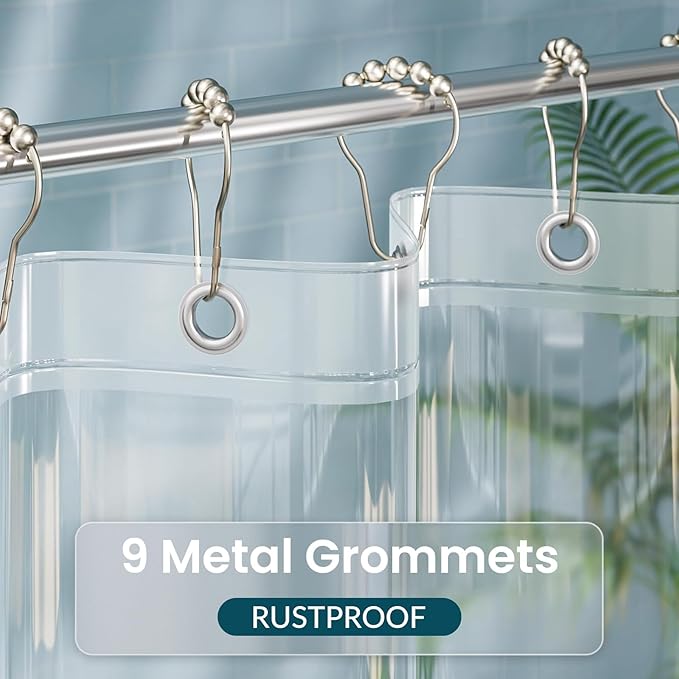 Titanker Plastic Shower Curtain Liner - Image 4