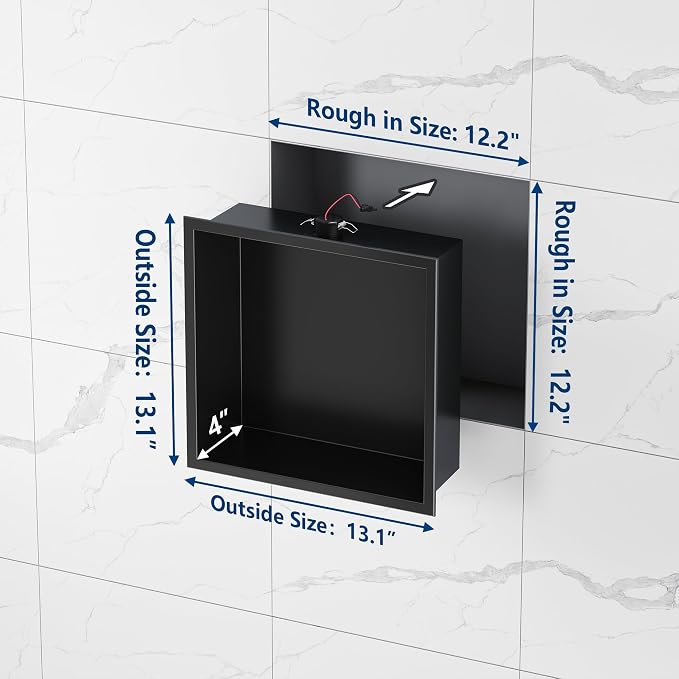 Neodrain 12X12Inch Shower Niche - Image 3