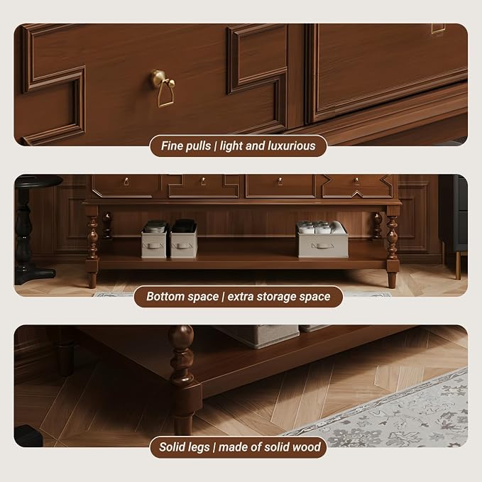 Solid Wood Bathroom Vanity 40Inch, Freestanding Bathroom Vanity Includes LED - Image 8