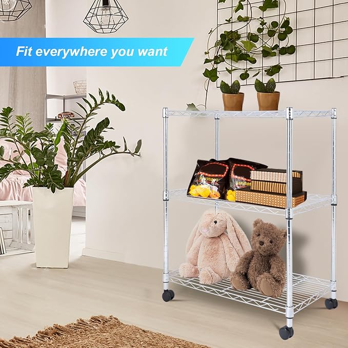 Whitmor 3 Tier Storage Shelves, Heavy Duty - Image 2