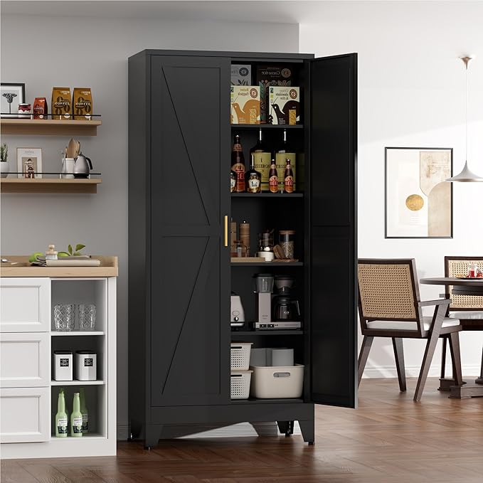 71" Metal Storage Cabinet - Image 4