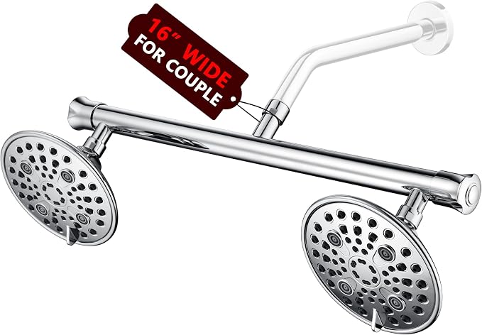 sumerain Luxurious 6" High Pressure Dual Shower Head Combo by SUMERAINFAUCETS
