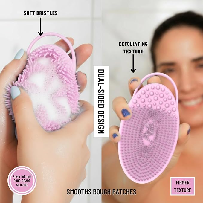 Silver Infused Exfoliating Body Scrubber - Image 4