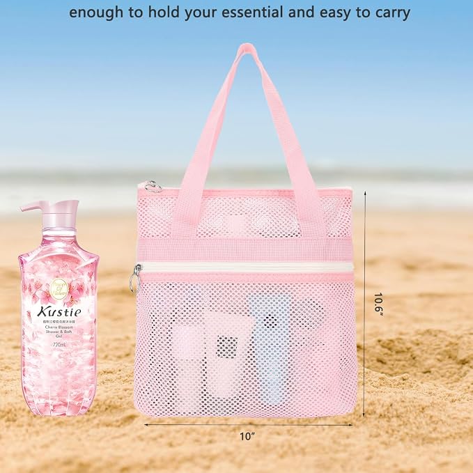 Mesh Shower Caddy Portable Shower Bag - Image 2