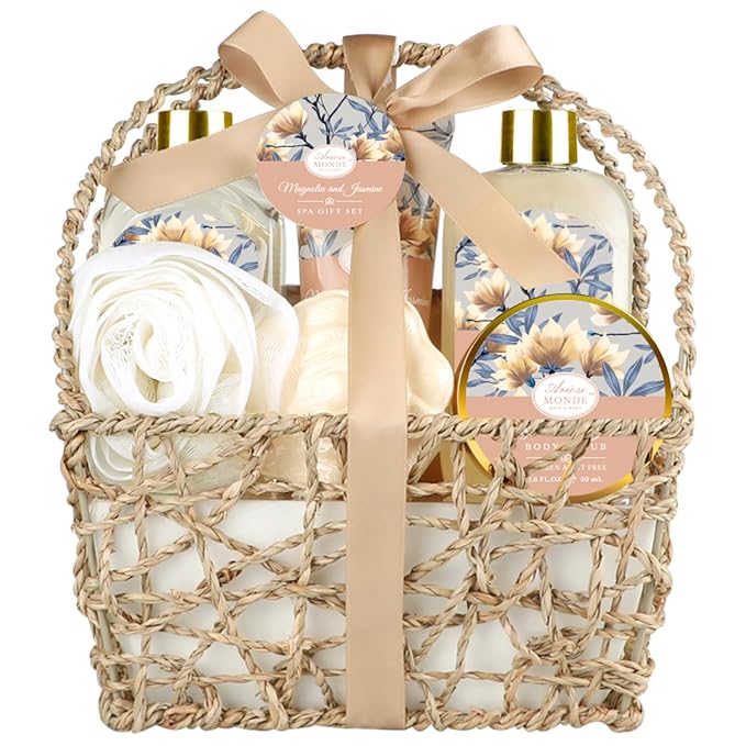 Home Spa Gift Basket, Bath Spa Kit by Ariosemonde