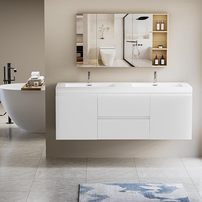 60" Floating Bathroom Vanity - Image 3