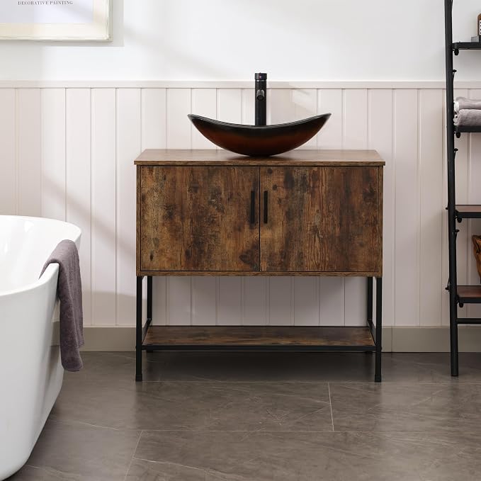 UEV Rustic Brown 36" Bathroom Vanity - Image 4