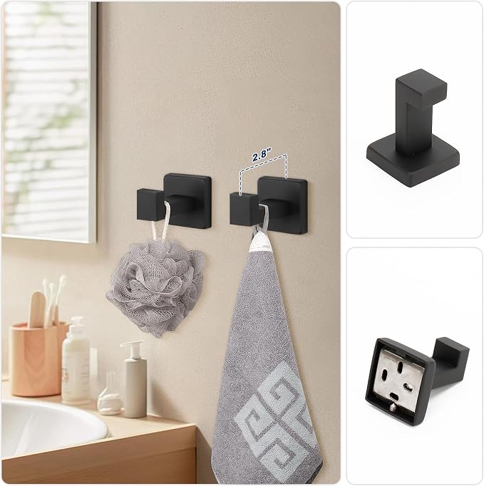 NearMoon 5 Pieces Bathroom Hardware Set 304 Stainless Steel - Image 6
