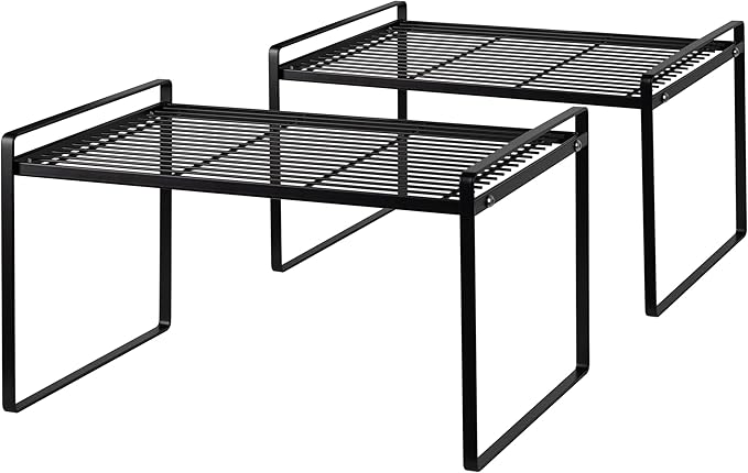 2Pack Kitchen Cabinet Shelf Counter Organizer Rack Pantry Storage Bathroom by Shantton