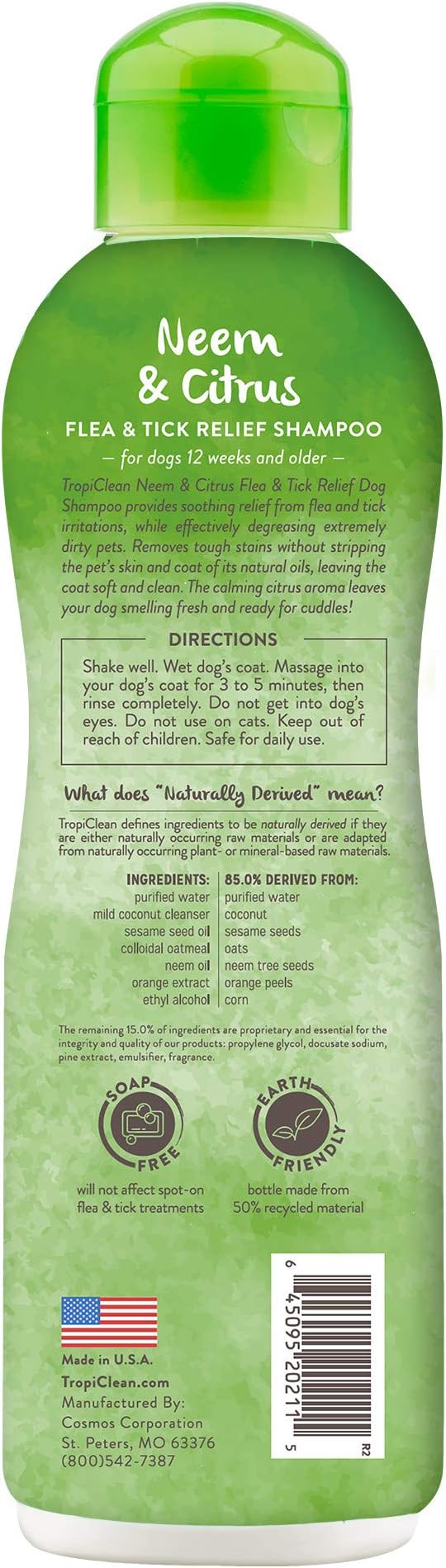 TropiClean Citrus Flea & Tick Shampoo - Image 2