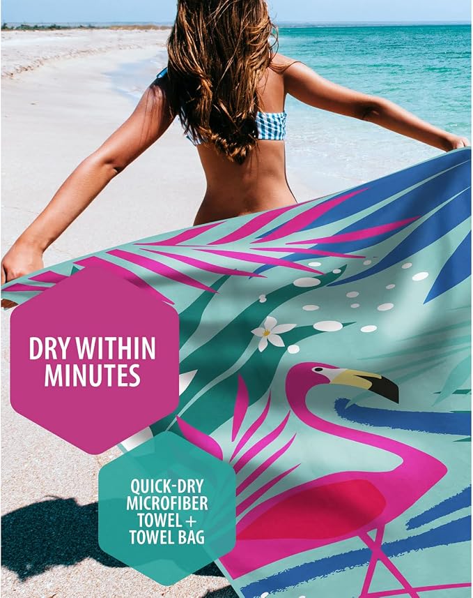 VENTURE 4TH Microfiber Beach Towel: Quick-Dry, Sandproof and Lightweight - Image 2