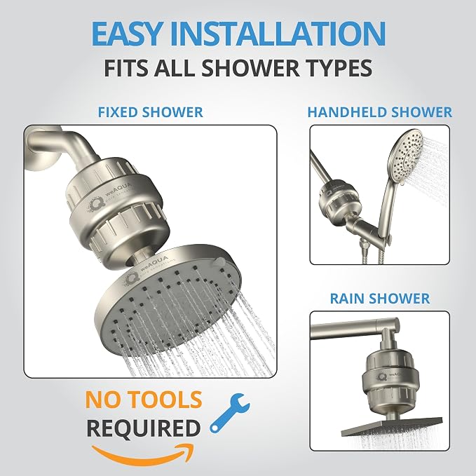 WeAQUA Heavy Duty NO BS Shower Filter – 99% Removal - Image 7