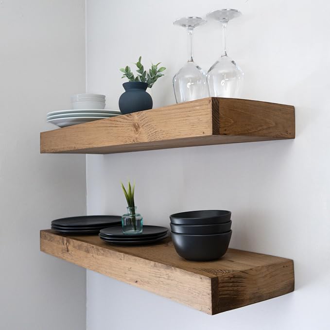 Urbandi Modern Floating Shelves 3 Inches Thick - Image 2