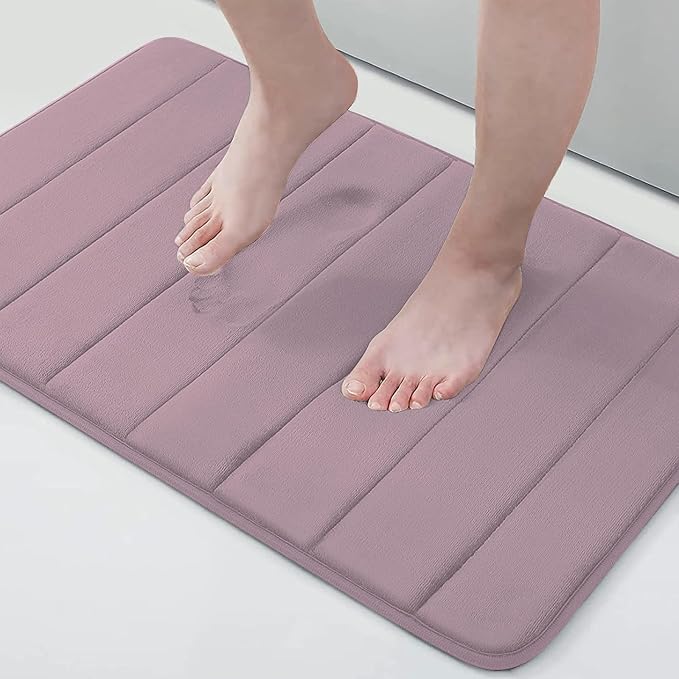 Buganda Memory Foam Bath Mat, Ultra Soft and Non-Slip Bathroom Rugs, Water by Buganda