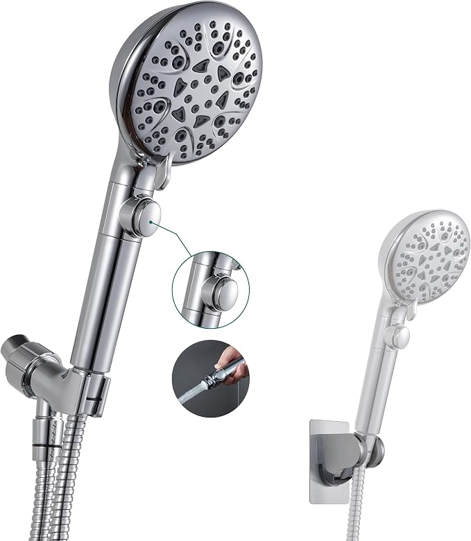 Handheld Shower Head with On Off Switch 8-Mode High Pressure Showerhead with 79 by GwernKB