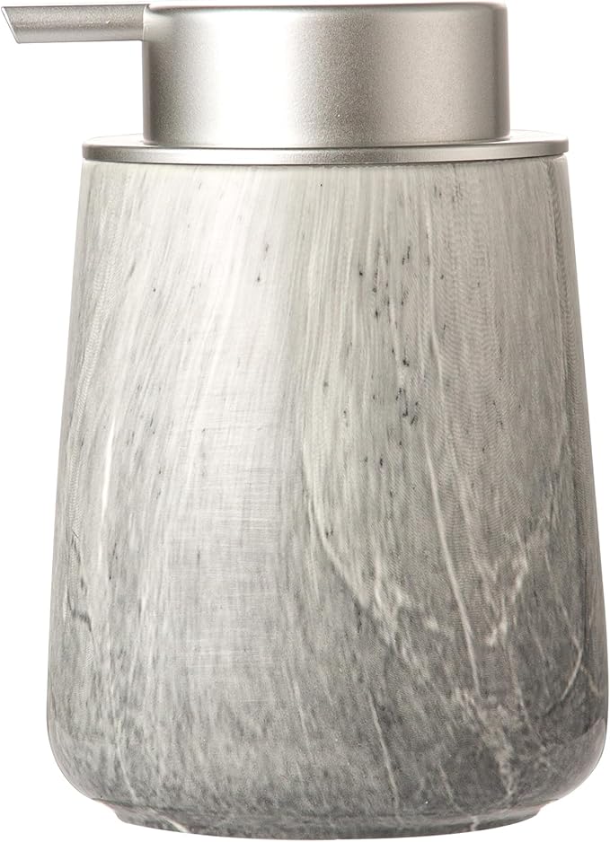 Enra Ceramic Hand Soap Dispenser, 12 oz Gray Lotion Dispenser Bathroom Liquid by Enra