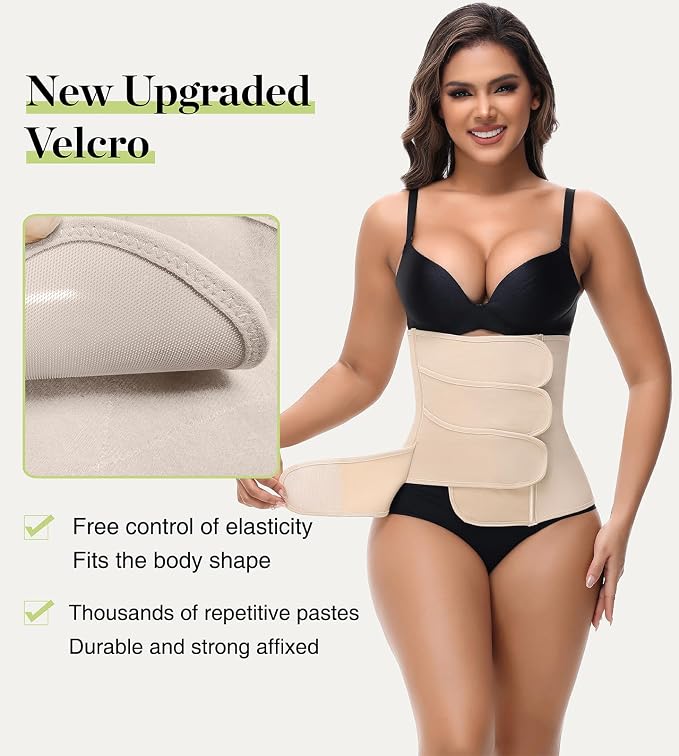 SHAPSHE Waist Trainer for Women Postpartum Recovery Wrap Waist Cincher Corset - Image 4