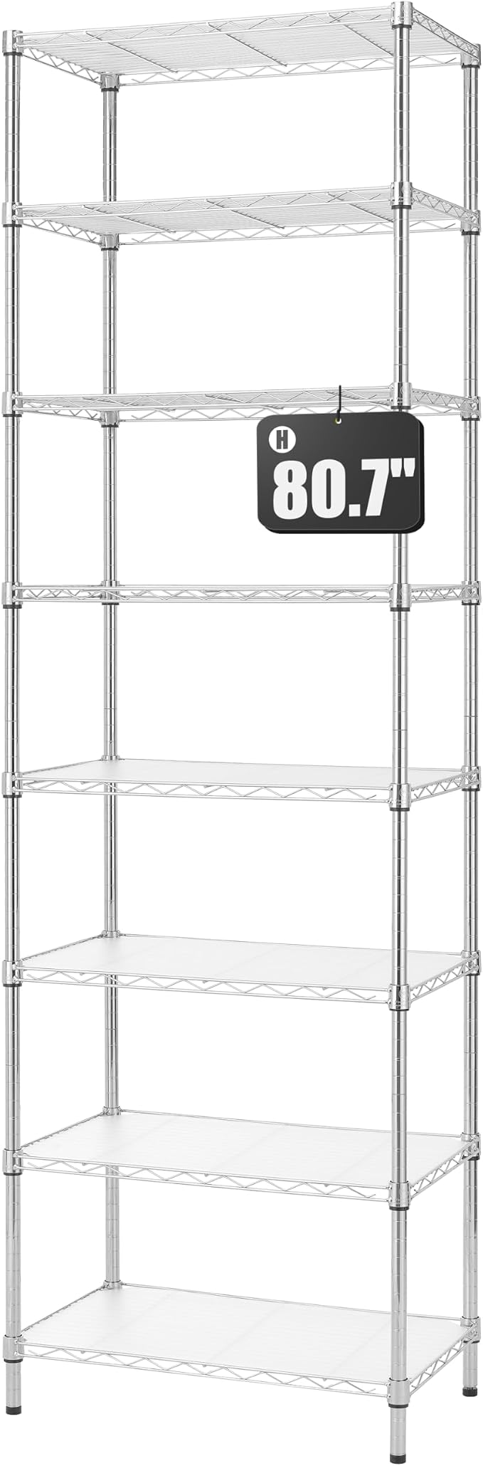 Finnhomy 8-Tier Wire Shelving Unit Adjustable Steel Wire Rack Shelving by Finnhomy