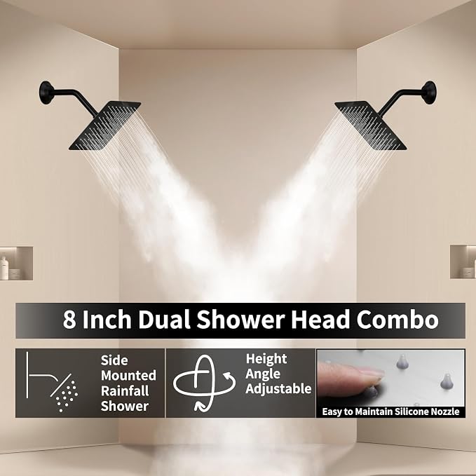 Shower Faucet Set Matte Black Shower System - Image 3