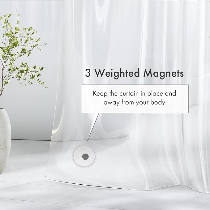 Amazer Long Shower Curtain Liner - Image 5