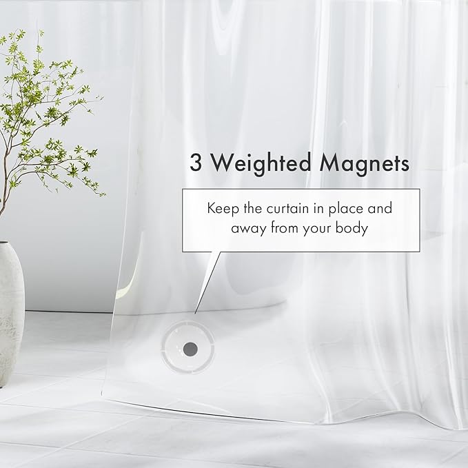 Amazer Plastic Shower Curtain Liner - Image 6