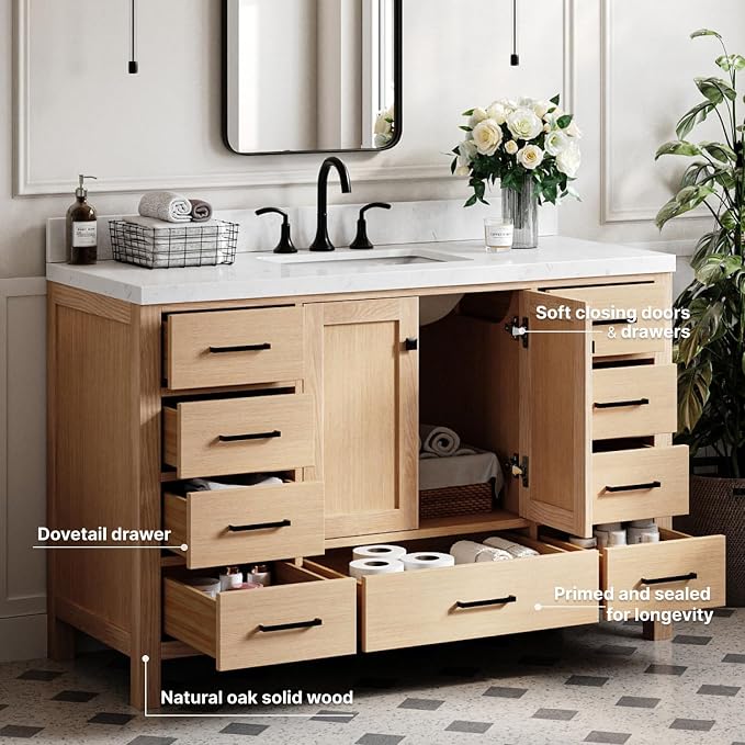 ARIEL 54'' Bathroom Vanity - Image 4