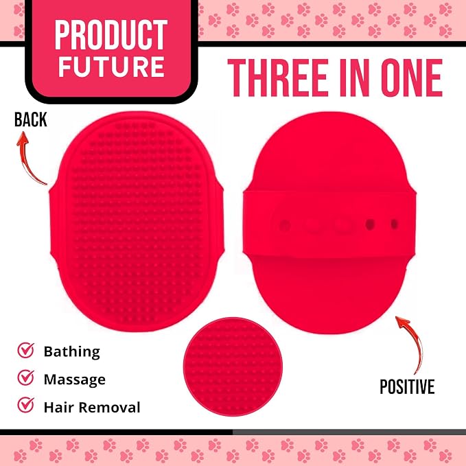 Silicone Dog Bath Brush – Soft Pet Scrubber - Image 3