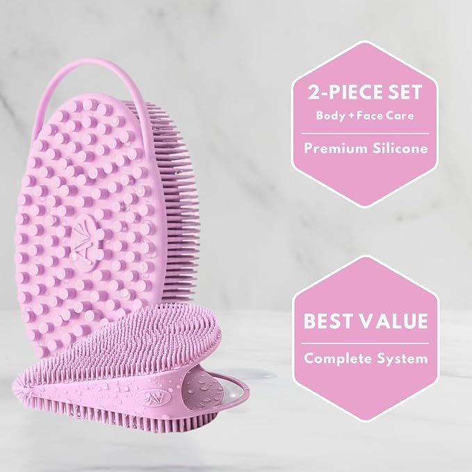 Body Face Scrubber Set Silicone - Image 5
