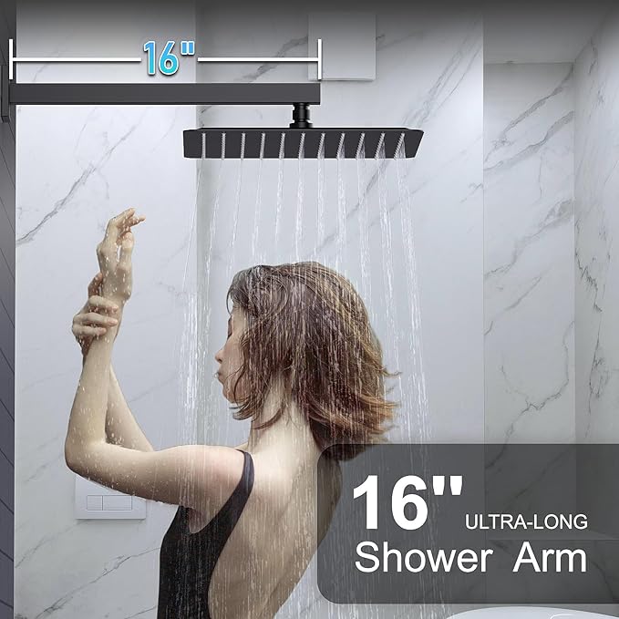 KOJOX 12 Inch Black Shower System - Image 3