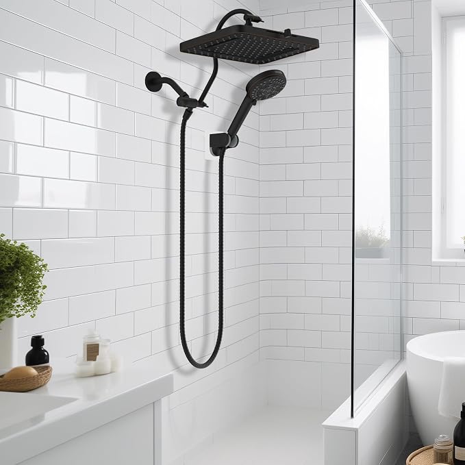 Hibbent cUPC Certified High Pressure 13'' Dual Shower Head Combo - Image 8