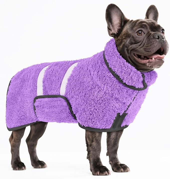Bienbee Dog Bathrobe, Quick Drying Super Absorbent Dog Robes by Bienbee