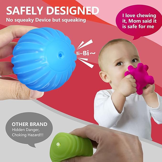 Montessori Toys for Babies 3 Months+, Baby Balls 3 to 12 Month for Babies & - Image 4