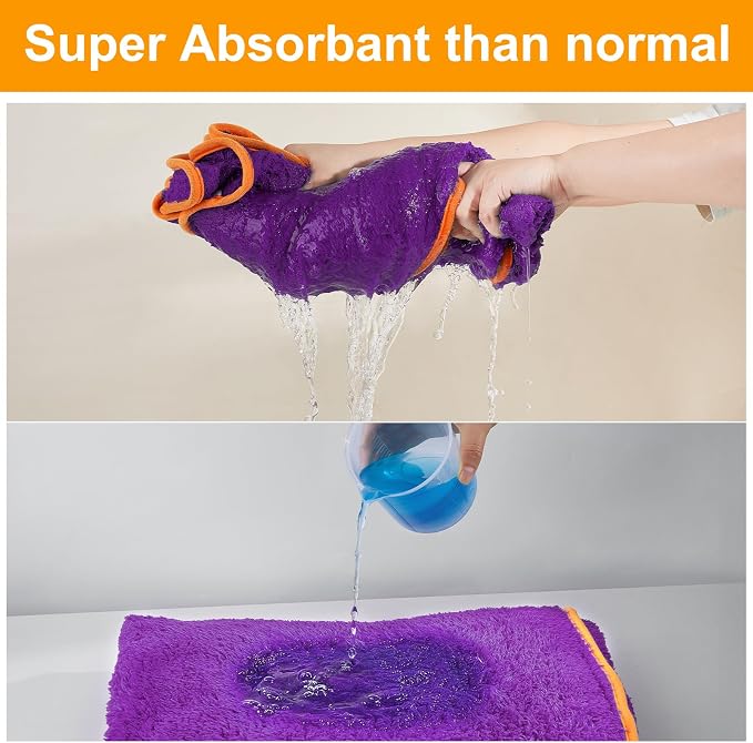 Bienbee Dog Bathrobe, Quick Drying Super Absorbent Dog Robes - Image 2