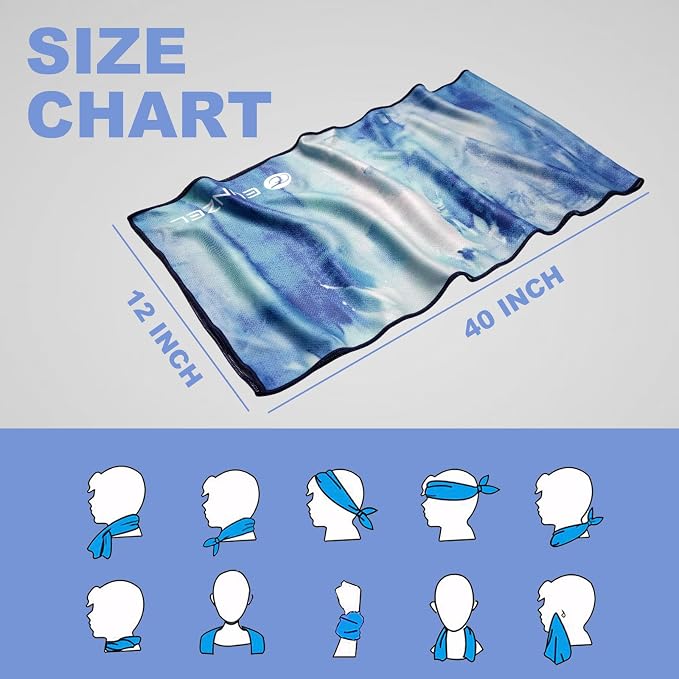 Cooling Towel, Ice Towel for Neck, Soft Microfiber Chilly Towel Stay Cool for - Image 7