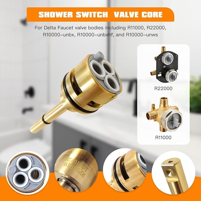 6 Setting Diverter Cartridge 6 way shower diverter valve Fit - Image 3