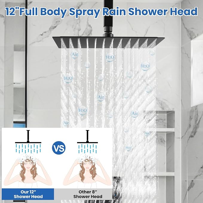 Airuida Shower Faucet Set and Handle Set Single Function Shower Trim Kit - Image 7