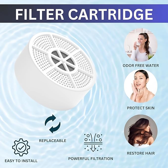 Vxcellent Bath Water Filter Cartridge.Bathtub Filter Replacement, Filter - Image 3