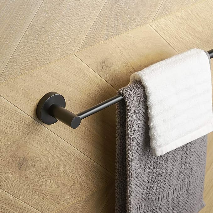 BESy Adjustable 15 to 26 Inch Single Bath Towel Bar Rack - Image 5